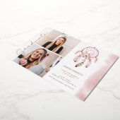 ボホドリームキャッチャーバラスクリプト写真卒業 箔招待状 (回転した状態)