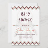 ボホドリームキャッチャービーズベビーシャワー招待状 招待状 (裏面)