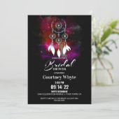 ボホドリームキャッチャーブライダルシャワー 招待状 (スタンド正面)