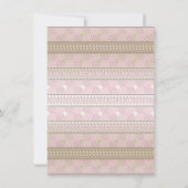 ボホドリームキャッチャーベビーシャワー招待状 招待状 (裏面)