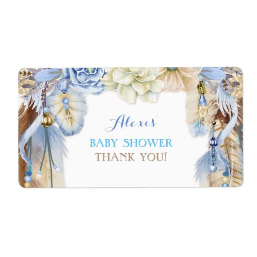 ボホドリームキャッチャー水瓶贈呈ありがとう ラベル (正面)