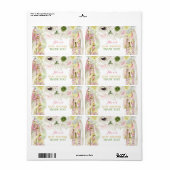 ボホドリームキャッチャー水瓶贈呈ありがとう ラベル (フルシート)