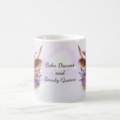 ボホドリームスフローラパープルハイランドコお洒落ウ コーヒーマグカップ (中央)