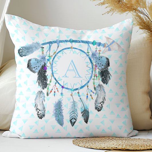 ボホドリーム捕手トライバルモノグラム クッション