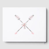 ボホドリーム捕手ピンクグレー羽毛矢印 ゲストブック (裏面)