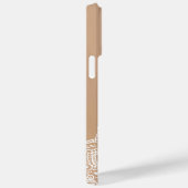 ボホニュートラルアンドホワイトマンダラ名前をカスタムする Case-Mate iPhoneケース (裏面 / 右)