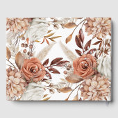 ボホニュートラルウォーターカラーパンパ結婚ス ゲストブック (裏面)