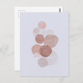 ボホニュートラルオーガニックシェイプズアートポストカード ポストカード (正面/裏面)