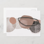 ボホニュートラルオーガニックシェイプズアートポストカード ポストカード (正面/裏面)