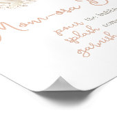 ボホニュートラルカボチャ赤ちゃんシャワーマママオサバー ポスター (角)