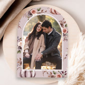 ボホニュートラルカボプキンフローラアーチブライダルシャワー 招待状