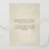 ボホニュートラルクリスマスクラフツフォイル招待状 箔招待状 (裏面)