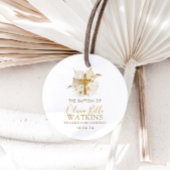 ボホニュートラルドライパームフローラバプテスマ《キリスト教》洗礼式や命名式 フェイバータグ