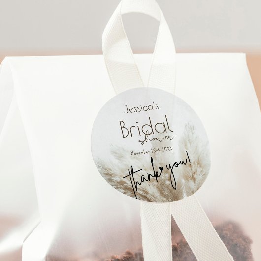 ボホニュートラルフッフィンプアスグラスブライダルシャワー ラウンドシール