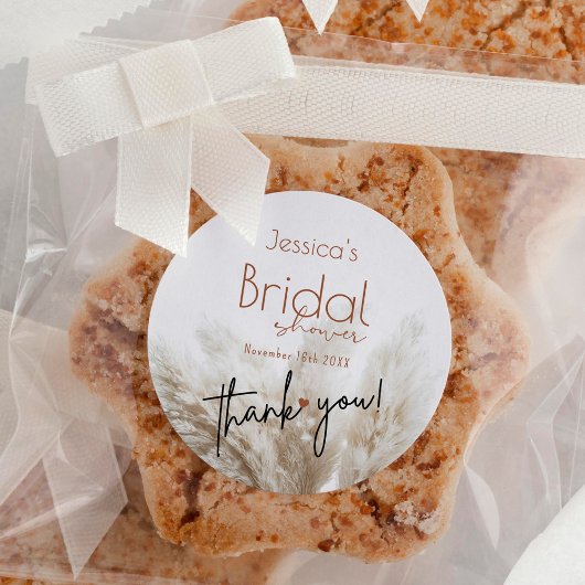 ボホニュートラルフッフィンプアスグラスブライダルシャワー ラウンドシール