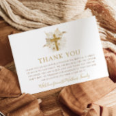 ボホニュートラルフローラバプテスマサンキューカード サンキューカード