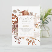 ボホニュートラルフローラブライダルシャワー 招待状 (スタンド正面)