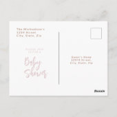 ボホニュートラルフローラベビーシャワー ポストカード (裏面)