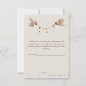 ボホニュートラルベビーシャワーサンキューカード サンキューカード (正面)