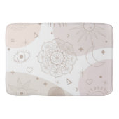 ボホニュートラル宇宙ドードルズエステティックデザイン バスマット (正面)