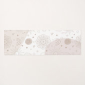 ボホニュートラル宇宙ドードルズエステティックデザイン ヨガマット (裏面(横))