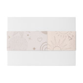 ボホニュートラル宇宙ドードルズエステティックデザイン 招待状ベリーバンド (裏面例)