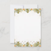 ボホニュートラル恐竜の赤ちゃんシャワー サンキューカード (裏面)