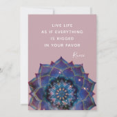 ボホネブラマンダラ 招待状 (裏面)