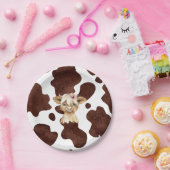 ボホハイランドカウキープリント紙プレート ペーパープレート (パーティー)