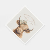 ボホハイランドカウキー子供の誕生日パーティー スタンダードランチョンナプキン (角)