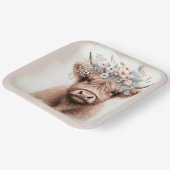 ボホハイランドカウハイランドブライダルフローラクラウン ペーパープレート (傾斜あり)