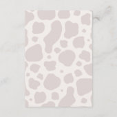 ボホハイランドカウピンクのパンパスブックfor Baby Girl エンクロージャーカード (裏面)