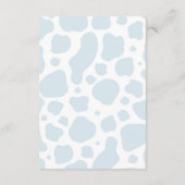 ボホハイランドカウブルーパンパスブックス男の赤ちゃん エンクロージャーカード (裏面)