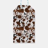 ボホハイランドカウベイビーシャワーありがとうラベル ギフトタグ (裏面)