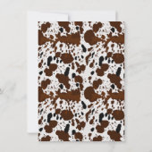 ボホハイランドカウベビーシャワーサンキューカード 招待状 (裏面)