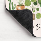 ボホハウスプラントウォーターカラーガーデニング引用文 マウスパッド (コーナー)