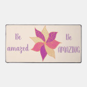 ボホハッピーフラワーデスクマット デスクマット (正面)