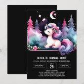 ボホハッピーホース誕生日 招待状 (正面/裏面)