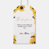 ボホハニービーテーマ感謝していユー誕生日 ギフトタグ (正面)