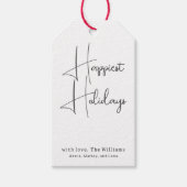 ボホハピストモダンホリデーズファミリーギフトラベル ギフトタグ (正面)