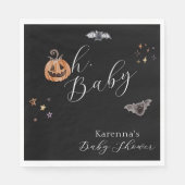 ボホハロウィン男女兼用オ赤ちゃんシャワー スタンダードランチョンナプキン (正面)