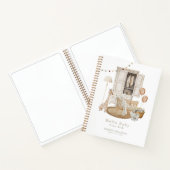 ボホハローベイビーシャワー子供部屋ワードローブゲストブック ノートブック (内部)