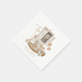 ボホハローベビー子供部屋ワードローベクリブベビーベイビーシャワー スタンダードカクテルナプキン (角)