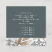 ボホハンドドローシェイプズドゥラ誕生サービス スクエア名刺 (裏面)