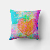 ボホハートコラージュ クッション (裏面)