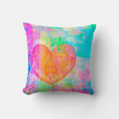 ボホハートコラージュ クッション (正面)