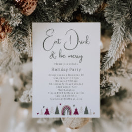 ボホハートスドリンクとベメリーホリディパーティー 招待状