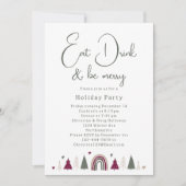 ボホハートスドリンクとベメリーホリディパーティー 招待状 (正面)