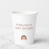 ボホハートレインボーベビーシャワー 紙コップ (正面)