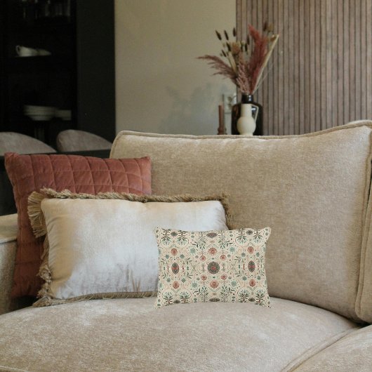 ボホハーブパターンランバー アクセントクッション